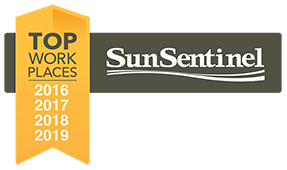 Sun Sentinel Top Work Places 2016 through 2019